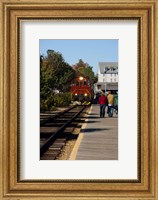 Framed Scenic railroad at Weirs Beach in Laconia, New Hampshire