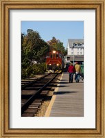 Framed Scenic railroad at Weirs Beach in Laconia, New Hampshire