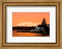 Framed Sunset in Wolfeboro, New Hampshire