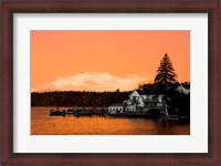 Framed Sunset in Wolfeboro, New Hampshire