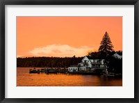 Framed Sunset in Wolfeboro, New Hampshire