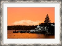 Framed Sunset in Wolfeboro, New Hampshire