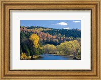 Framed Fall along the Connecticut River in Colebrook, New Hampshire