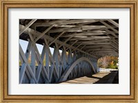 Framed Covered Bridge over the Upper Ammonoosuc River, Groveton, New Hampshire