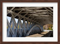 Framed Covered Bridge over the Upper Ammonoosuc River, Groveton, New Hampshire