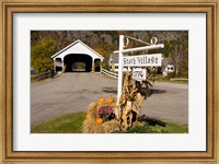 Framed Covered Bridge in downtown Stark, New Hampshire