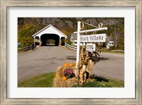 Framed Covered Bridge in downtown Stark, New Hampshire