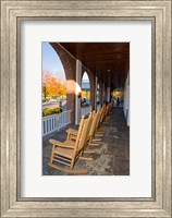 Framed Front Porch of the Hanover Inn, Dartmouth College Green, Hanover, New Hampshire