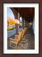 Framed Front Porch of the Hanover Inn, Dartmouth College Green, Hanover, New Hampshire