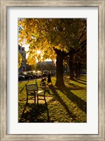Framed Late afternoon on the Dartmouth College Green,  New Hampshire