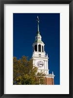 Framed Baker Hall on the Dartmouth College Green in Hanover, New Hampshire