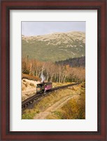 Framed Cog Railroad on Mt Washington, New Hampshire