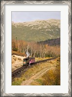 Framed Cog Railroad on Mt Washington, New Hampshire