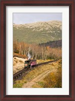 Framed Cog Railroad on Mt Washington, New Hampshire