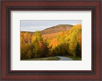 Framed Franconia Notch Bike Path in New Hampshire's White Mountains