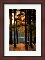 Framed Sunset, Pawtuckaway Lake, New Hampshire