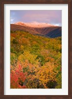 Framed Mt Lafayette in Autumn, New Hampshire