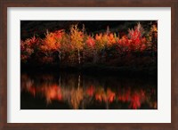 Framed Fall Foliage with Reflections, New Hampshire
