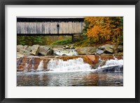 Framed Covered bridge over Wild Ammonoosuc River, New Hampshire