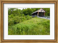 Framed New Hampshire, Lebanon, Packard Hill Covered Bridge