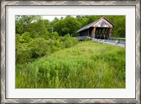 Framed New Hampshire, Lebanon, Packard Hill Covered Bridge