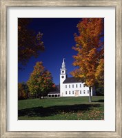 Framed Jaffrey Centre in Autumn, New Hampshire