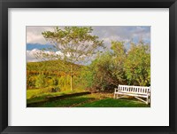 Framed New Hampshire, Sugar Hill, Bench