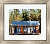 Framed Gas station, New Hampshire