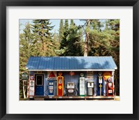 Framed Gas station, New Hampshire