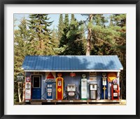 Framed Gas station, New Hampshire