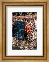 Framed Ropes of Garlic in Local Shop, Nice, France