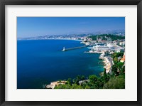 Framed Aerial View of the Port, Nice, France