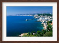Framed Aerial View of the Port, Nice, France