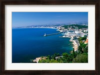 Framed Aerial View of the Port, Nice, France