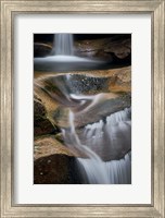 Framed New Hampshire, White Mountains National Forest. Detail of Sabbaday Falls.