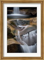 Framed New Hampshire, White Mountains National Forest. Detail of Sabbaday Falls.