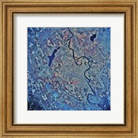 Framed Satellite view of Concord, New Hampshire