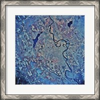 Framed Satellite view of Concord, New Hampshire