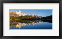 Framed Mt Fitzroy Reflections, Laguna Capri, Argentina