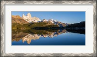 Framed Mt Fitzroy Reflections, Laguna Capri, Argentina