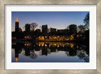 Framed Midtown Skylines and Lake, Atlanta