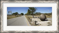 Framed Prehistoric Stone Balls -A Mystery, Costa Rica