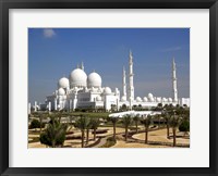 Framed Sheikh Zayed Bin Sultan Al Nahyan Grand Mosque, Abu Dhabi, United Arab Emirates