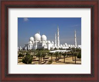Framed Sheikh Zayed Bin Sultan Al Nahyan Grand Mosque, Abu Dhabi, United Arab Emirates