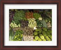 Framed Vegetables for Sale on Main Street Market, Galle, Southern Province, Sri Lanka