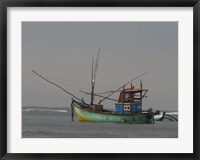 Framed Fishing Boat at Anchor, Matara, Southern Province, Sri Lanka