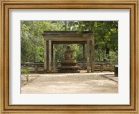 Framed Samadhi Buddha (4th century), Meditation pose, Sri Lanka
