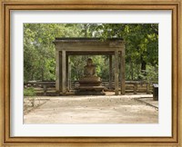 Framed Samadhi Buddha (4th century), Meditation pose, Sri Lanka