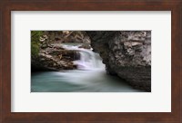 Framed Johnston Falls, Banff National Park, Alberta, Canada