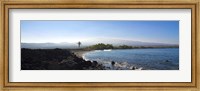 Framed Keawaiki Bay, Black Sand Beach, Big Island, Hawaii